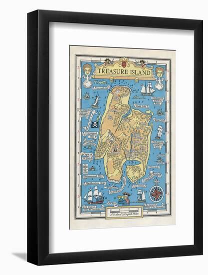 Map of Treasure Island-Monro S. Orr-Framed Photographic Print