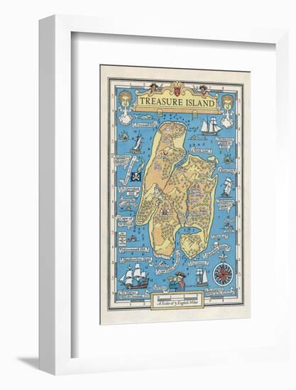 Map of Treasure Island-Monro S. Orr-Framed Photographic Print