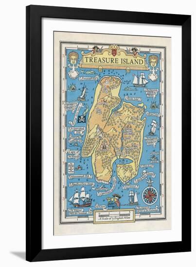 Map of Treasure Island-Monro S. Orr-Framed Photographic Print