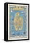 Map of Treasure Island-Monro S. Orr-Framed Stretched Canvas