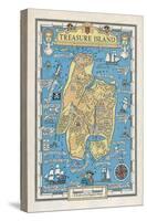 Map of Treasure Island-Monro S. Orr-Stretched Canvas