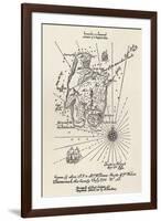 Map of Treasure Island-null-Framed Giclee Print