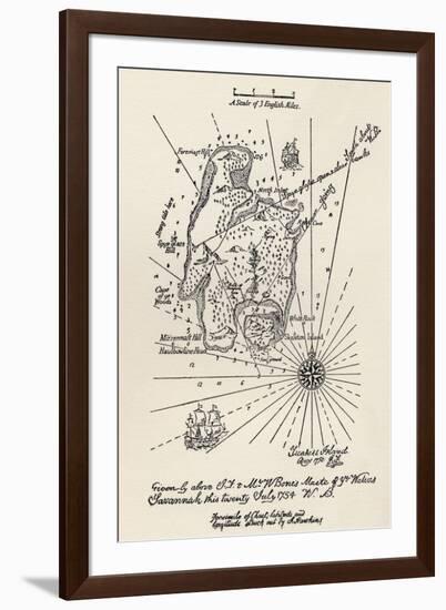 Map of Treasure Island-null-Framed Giclee Print