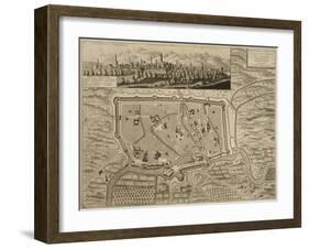 Map of Treviso, from 'Les Villes De Venetie', 1704, Published by Pierre Mortier in Amsterdam-Pierre Mortier-Framed Giclee Print