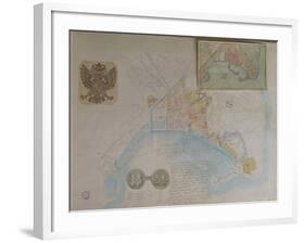 Map of Trieste, Italy-null-Framed Giclee Print