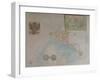 Map of Trieste, Italy-null-Framed Giclee Print