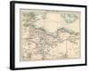 Map of Tripoli (Libya) and Tunis, 1870s-null-Framed Giclee Print