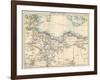 Map of Tripoli (Libya) and Tunis, 1870s-null-Framed Giclee Print