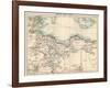 Map of Tripoli (Libya) and Tunis, 1870s-null-Framed Giclee Print