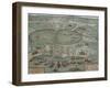 Map of Tunis, from Civitates Orbis Terrarum by Georg Braun-Joris Hoefnagel-Framed Giclee Print