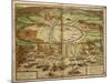 Map of Tunis, Tunisia, from Civitates Orbis Terrarum by Georg Braun and Franz Hogenberg-null-Mounted Giclee Print
