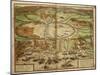 Map of Tunis, Tunisia, from Civitates Orbis Terrarum by Georg Braun and Franz Hogenberg-null-Mounted Giclee Print