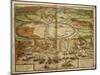 Map of Tunis, Tunisia, from Civitates Orbis Terrarum by Georg Braun and Franz Hogenberg-null-Mounted Giclee Print