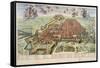 Map of Turin, 1682-Joan Blaeu-Framed Stretched Canvas