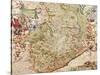 Map of Turin, 1682-Joan Blaeu-Stretched Canvas