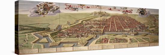 Map of Turin, from Theatrum Sabaudiae-Joan Blaeu-Stretched Canvas