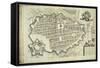 Map of Turin from Theatrum Statuum Regie Celestitudini Sabaudia Ducis-null-Framed Stretched Canvas