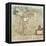 Map of Turin-null-Framed Stretched Canvas