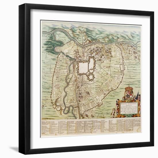 Map of Turin-null-Framed Giclee Print