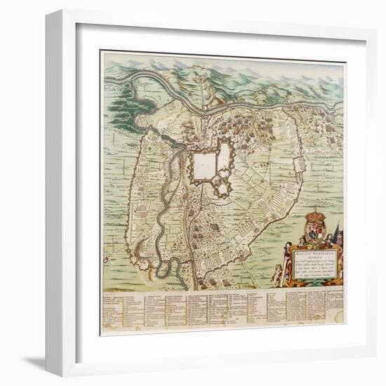 Map of Turin-null-Framed Giclee Print