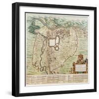 Map of Turin-null-Framed Premium Giclee Print