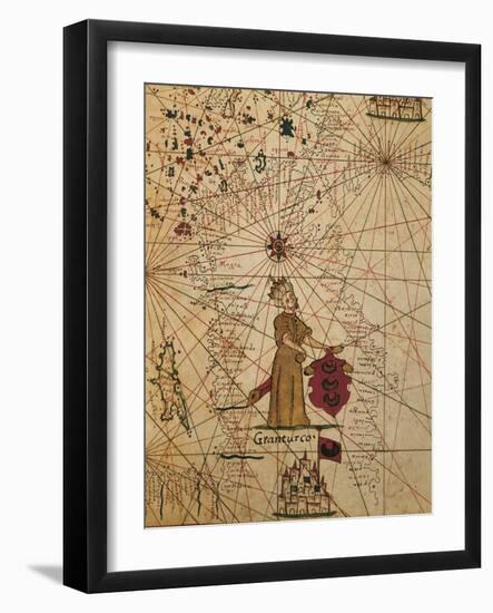 Map of Turkey, from Portolan Chart-null-Framed Giclee Print