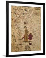 Map of Turkey, from Portolan Chart-null-Framed Giclee Print