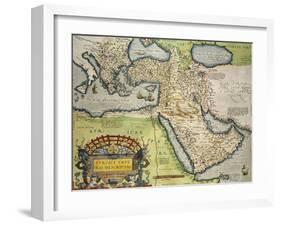 Map of Turkey, from Theatrum Orbis Terrarum, 1528-1598, 1570-null-Framed Giclee Print