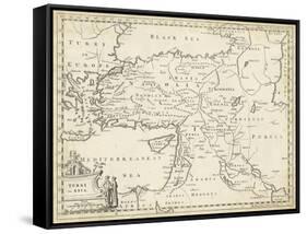 Map of Turkey in Asia-T. Jeffreys-Framed Stretched Canvas