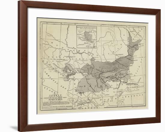 Map of Turkey-null-Framed Giclee Print