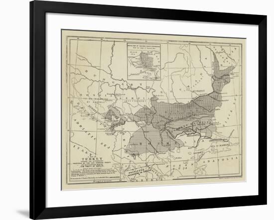 Map of Turkey-null-Framed Giclee Print