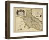 Map of Tuscany Region, from Atlas by Willem Janszoon Blaeu, 1663-null-Framed Giclee Print