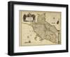 Map of Tuscany Region, from Atlas by Willem Janszoon Blaeu, 1663-null-Framed Giclee Print