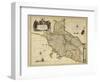 Map of Tuscany Region, from Atlas by Willem Janszoon Blaeu, 1663-null-Framed Giclee Print