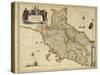 Map of Tuscany Region, from Atlas by Willem Janszoon Blaeu, 1663-null-Stretched Canvas