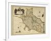 Map of Tuscany Region, from Atlas by Willem Janszoon Blaeu, 1663-null-Framed Giclee Print