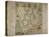 Map Of Ulster-Francis Jobson-Stretched Canvas