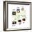 Map Of Unique London Eateries And Bars-Claire Huntley-Framed Giclee Print