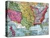 Map of United States Expansion-null-Stretched Canvas