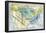 Map of United States (Free and Slave Territorries, 1820) Art Poster Print-null-Framed Poster