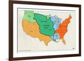 Map of United States (Territorial Growth, 1810)-null-Framed Art Print