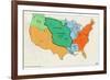 Map of United States (Territorial Growth, 1810)-null-Framed Art Print