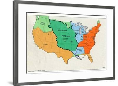 Map Of United States Territorial Growth 1810 Poster Allposters Com Map Of United States Territorial Growth 1810 Poster Allposters Com