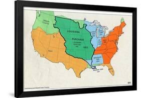 Map of United States (Territorial Growth, 1810)-null-Framed Art Print