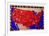 Map of United States-null-Framed Giclee Print
