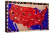 Map of United States-null-Stretched Canvas