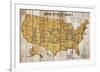 Map Of USA-null-Framed Art Print
