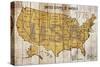 Map Of USA-null-Stretched Canvas