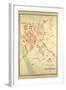 Map of Valence France-null-Framed Giclee Print