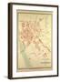 Map of Valence France-null-Framed Giclee Print